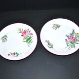 2 assiettes en faïence de Lunéville modèle Réverbère