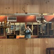 Long miroir moderne