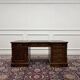Classic English Desk Green Leather Inlay