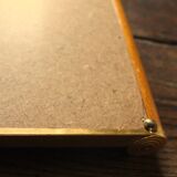 Large rectangular wooden mirror tray with vintage gilding