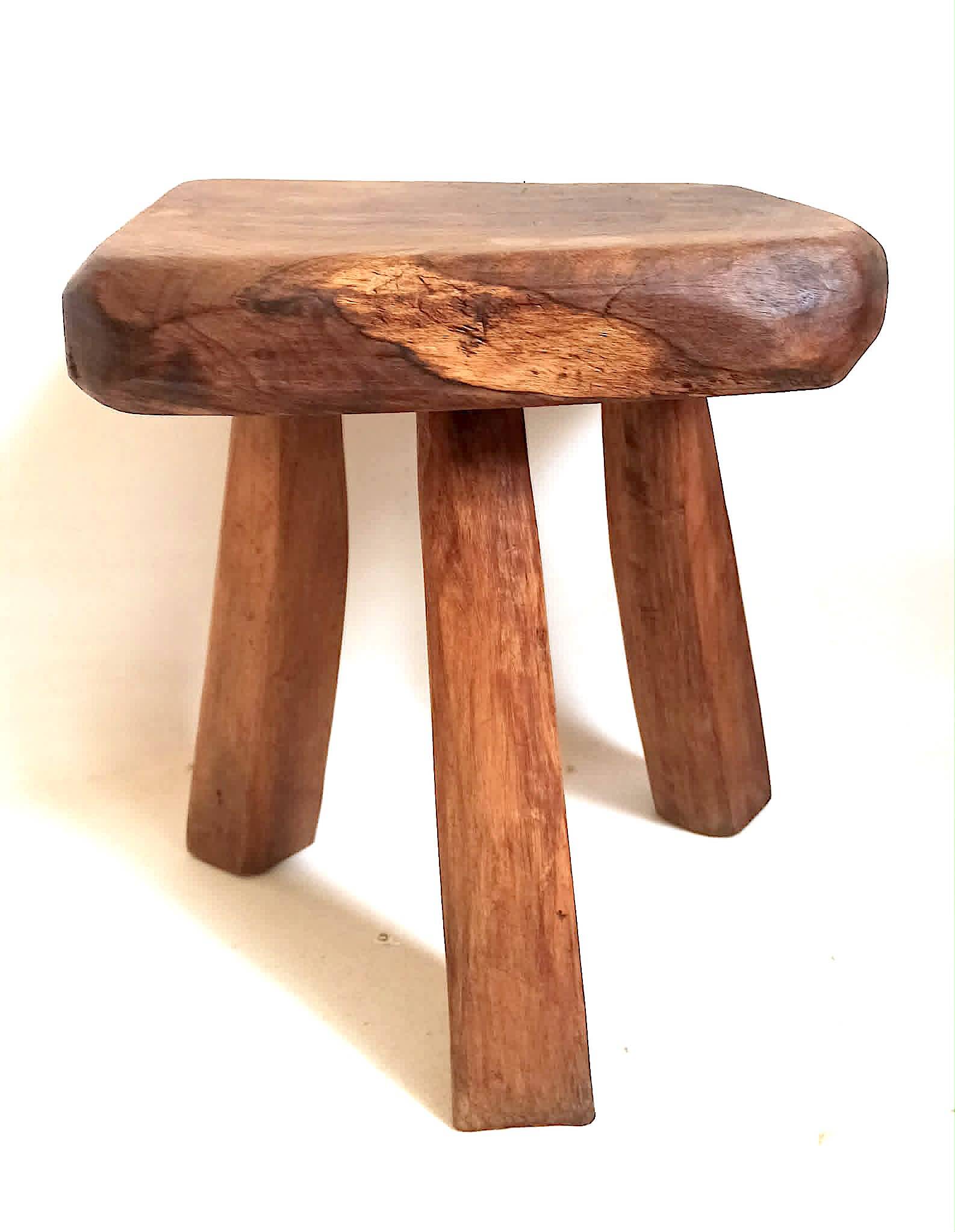 Brutalist tripod stool from the 1960s.