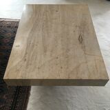 Rectangular bass table in travertine