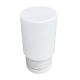 Industrial wall lamp, glass cylinder, white, 01B Elpor, Poland, 1970s.