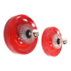 Pair of Space Age 'Spring' wall lamps by ELEKTROFÉM, Hungary, 1970s.
