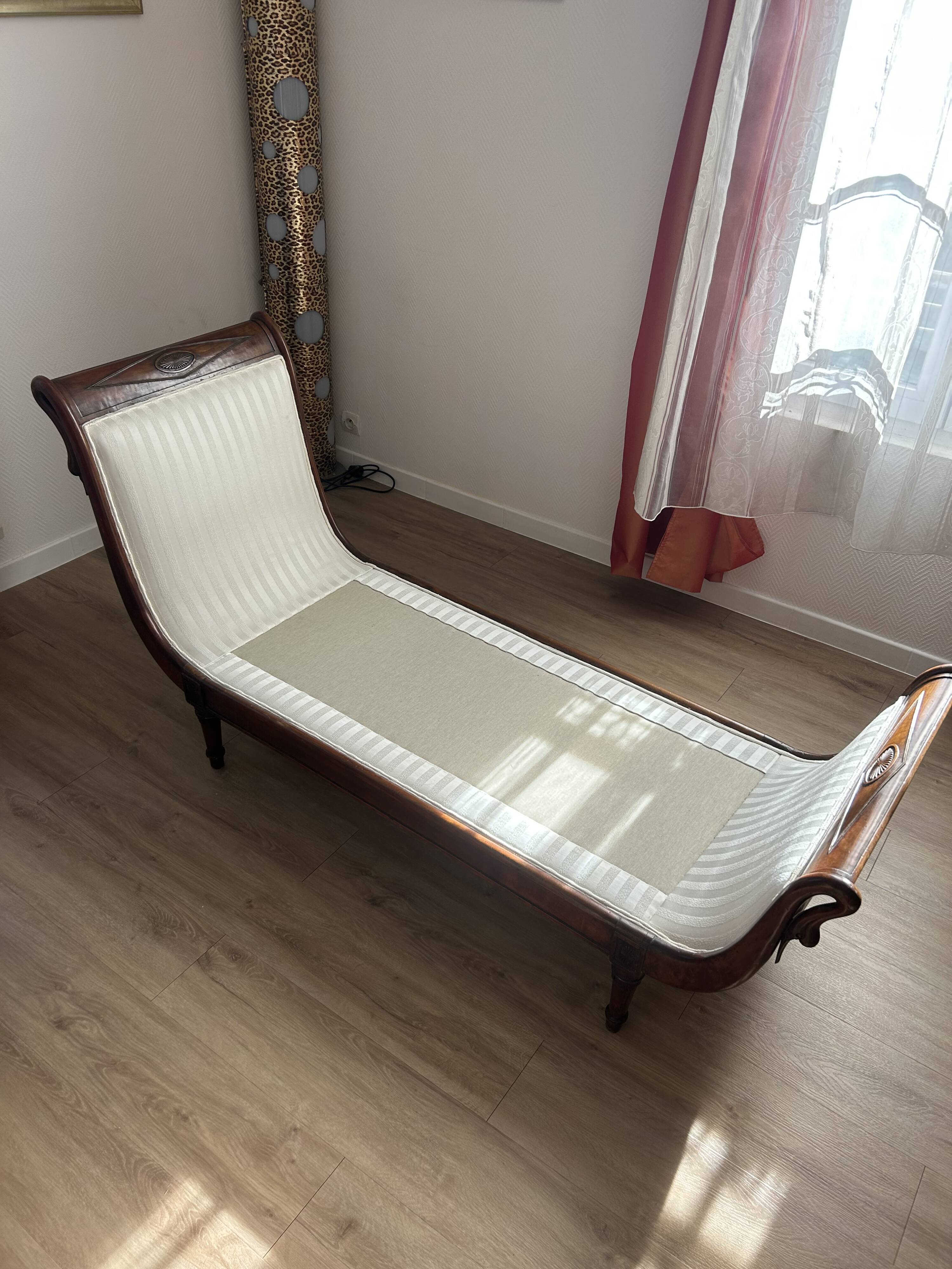 Meridienne second empire white