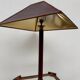 Large teak and bronze lamp from the 1970s