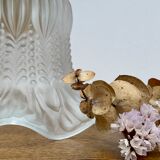 Vintage tulip walker in frosted glass