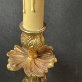 bronze lamp base (very heavy) baroque style 37 cm socket height