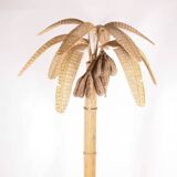 Rattan “banana tree” floor lamp