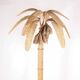 Lampadaire « bananier » en rotin