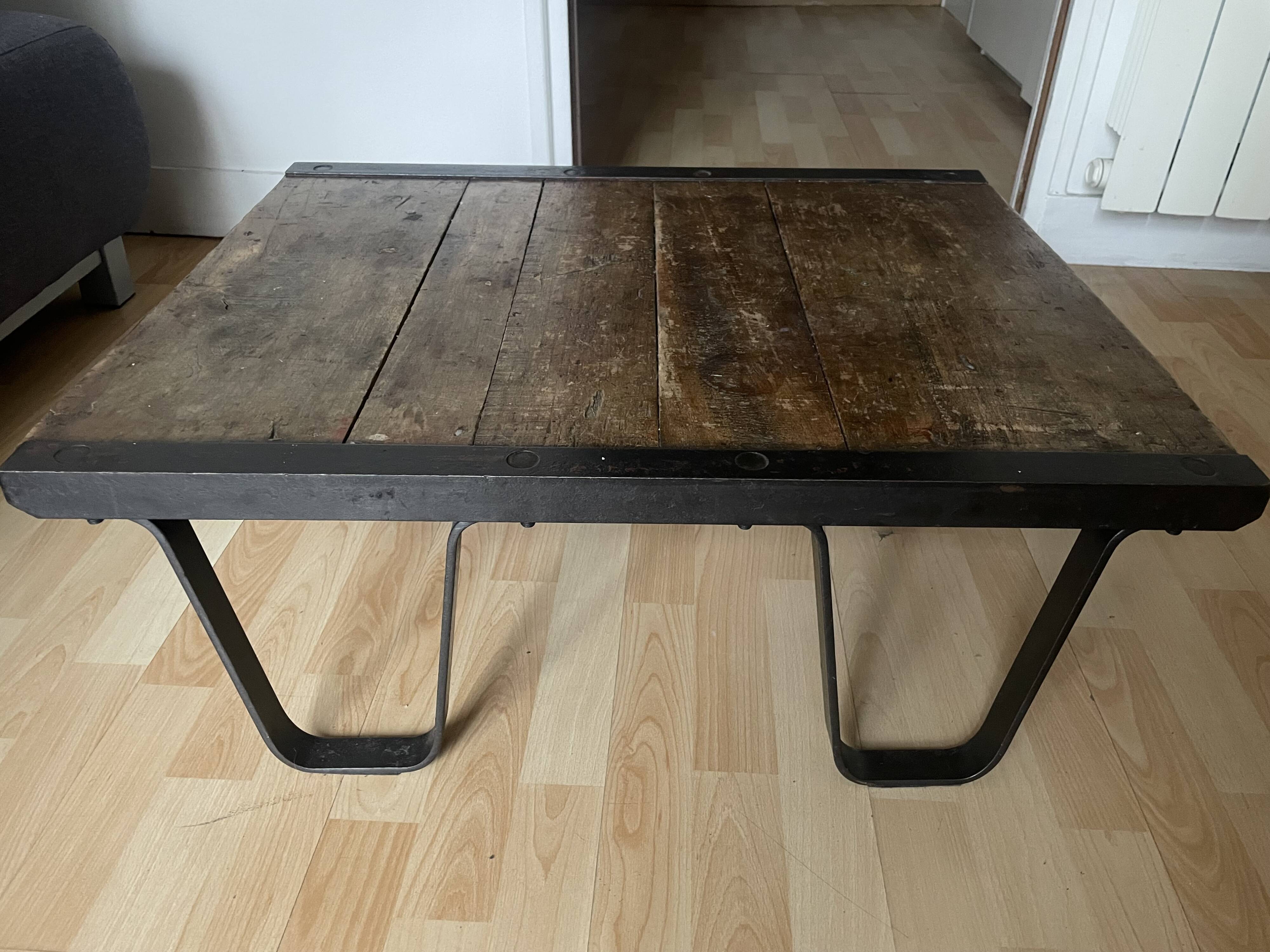 Industrial coffee table