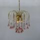 Lustrous rose Murano glass from the 1980s.
