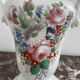 Pair of large 19th century church vases in painted white Paris porcelain