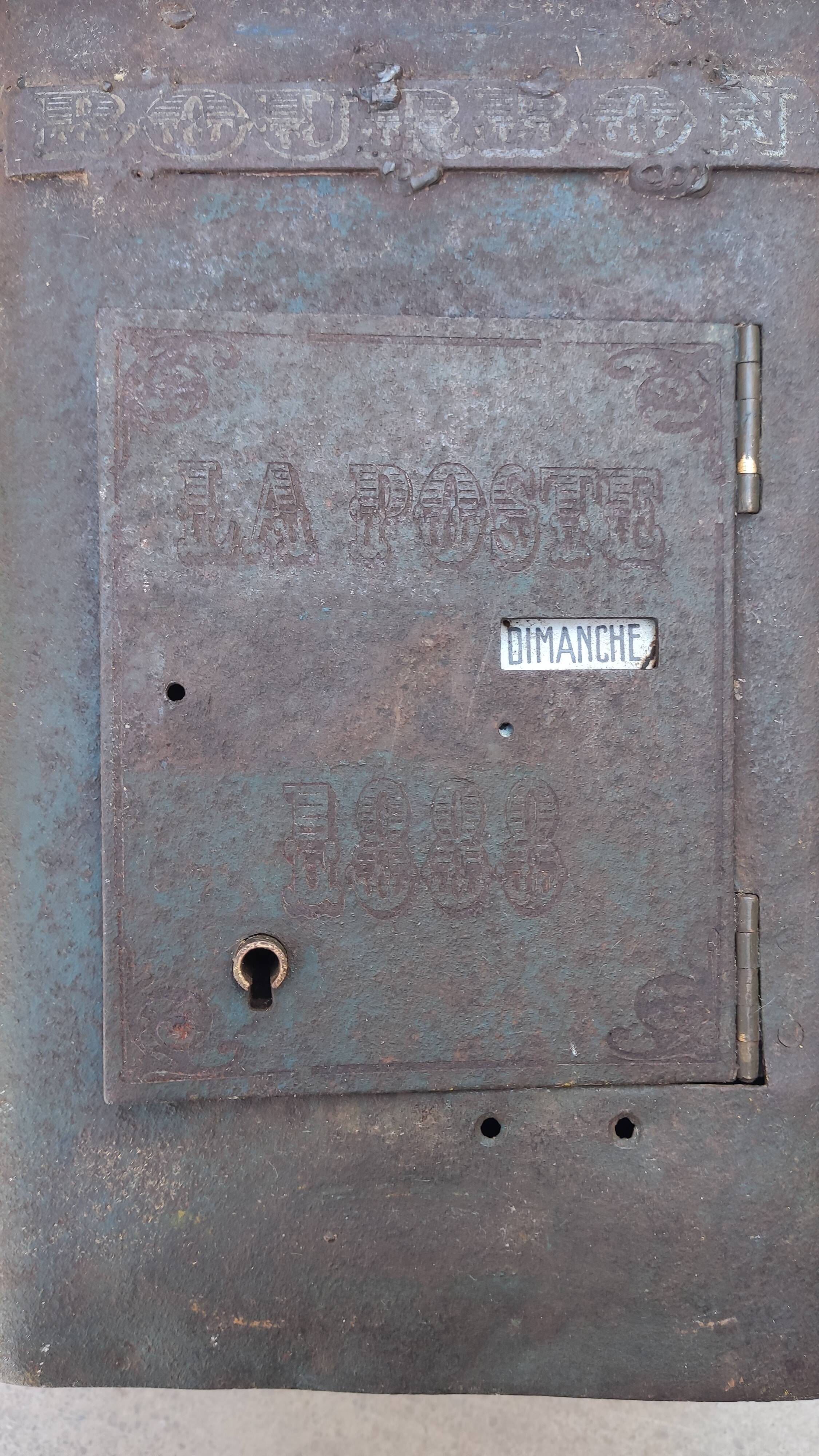 Mailbox, post office 1888, museum, reunion island