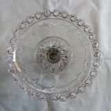 Flat, glass cake display