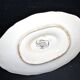 Sarreguemines sauce boat and dish in earthenware with "Obernai" decoration by Henri Loux