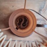 Table lamp in turned wood