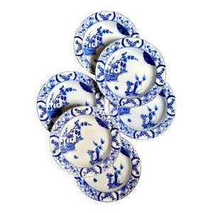 6 assiettes creuses Creil - montereau