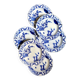 6 deep plates Creil & Montereau in blue ironstone, "Japan" service.