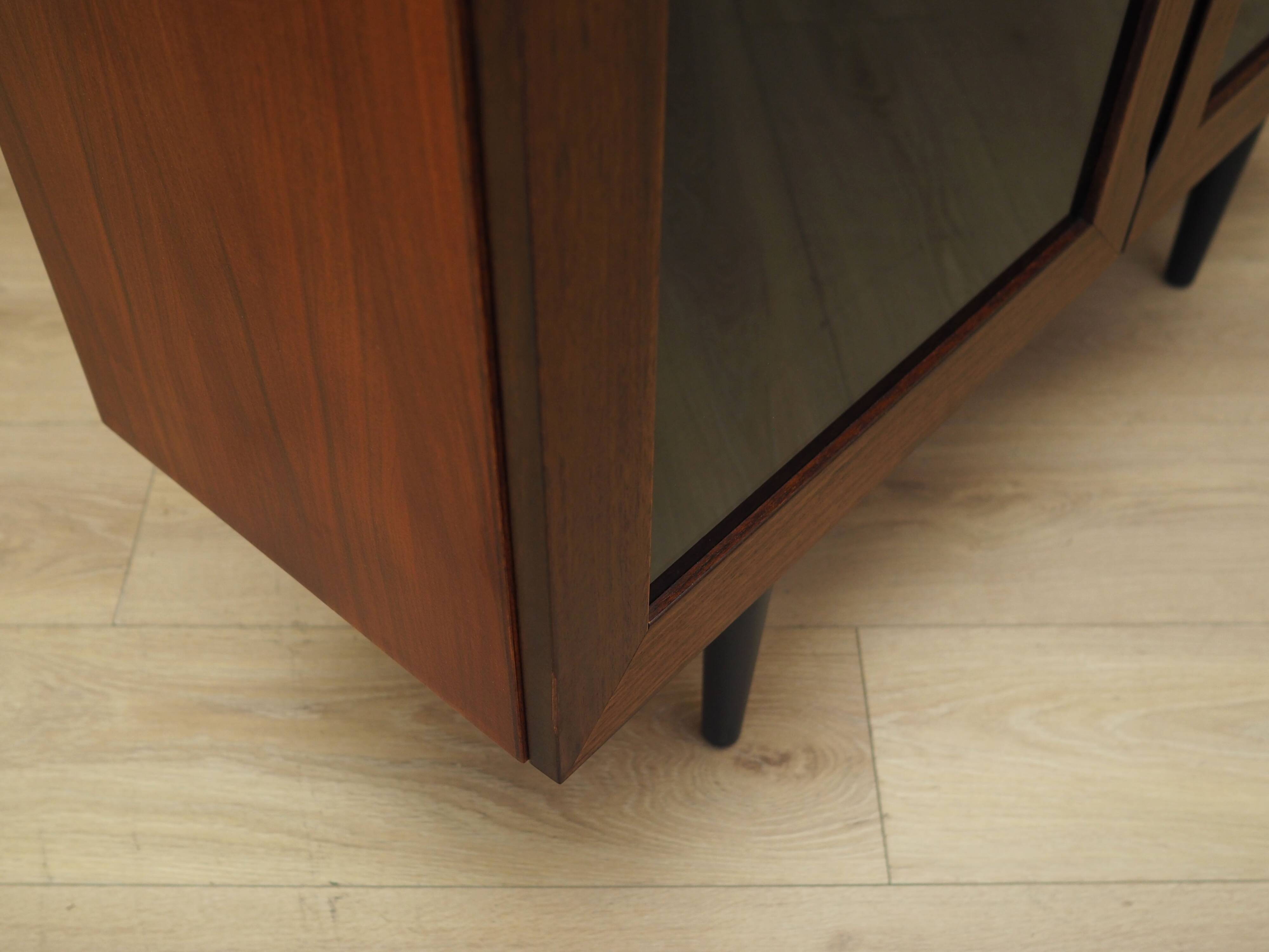 Mahogany showcase, Danish design, 1970s, production: Denmark