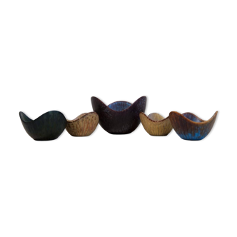 Mid-Century Modern Set of 5 Bowls Rörstrand Gunnar Nylund, Sweden, 1950s