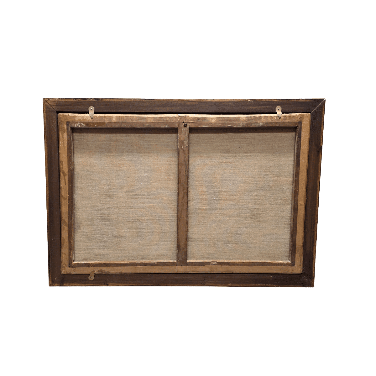 Antique Painting With A Sailboat On A Rough Sea, from around 1900