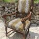 Walnut Armchair Louis XIII Style Period 19th Century