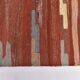 Large Woll Kilim Rug, Red Vintage Turkish kilim carpet 260x360 cm