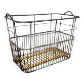 Chariot de boulangerie en métal vintage français long – Trolley à pain industriel – Roulettes L