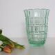Vase en cristal vert, vintage français