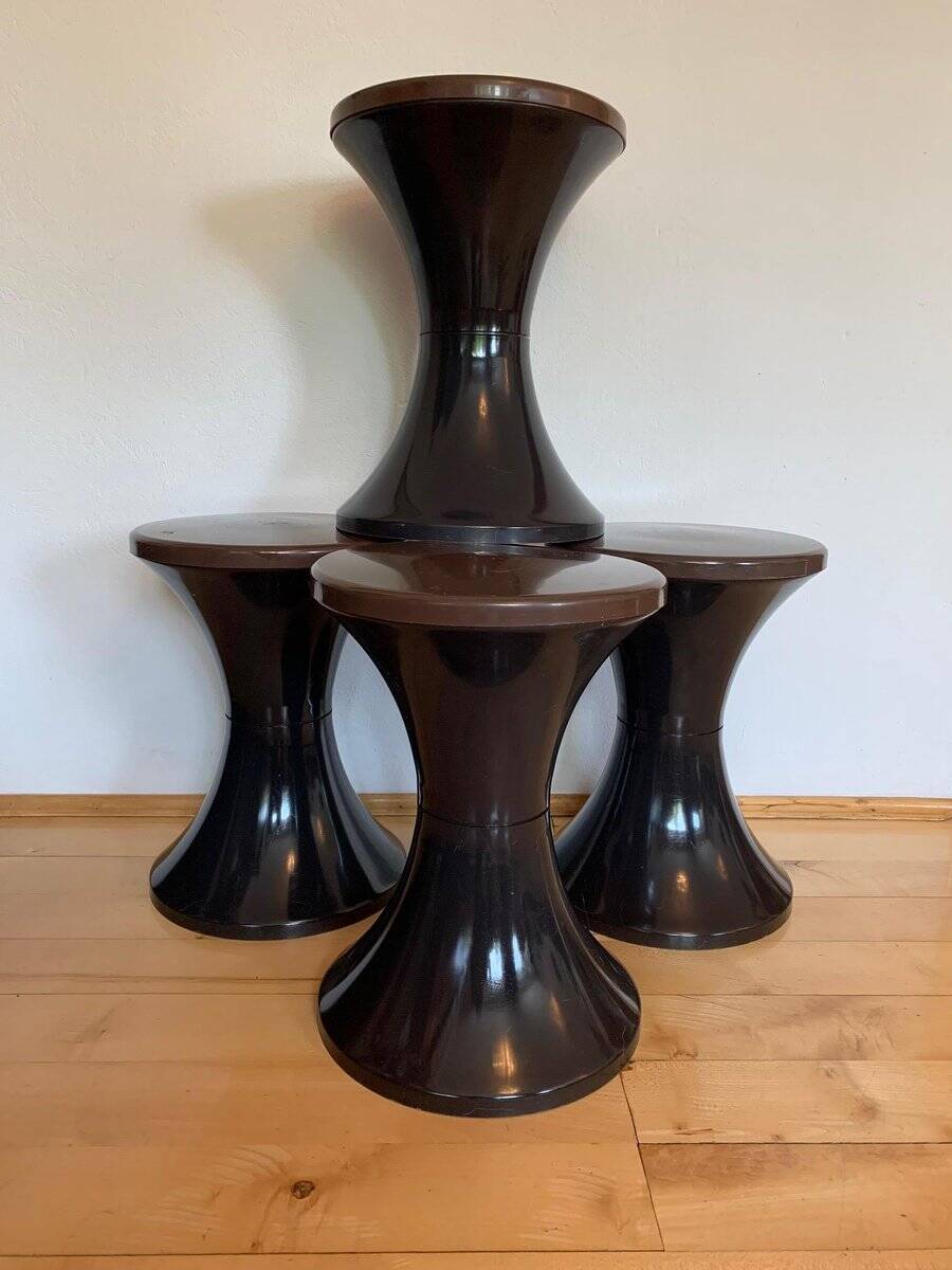 Tulip Tulpen stools, 1970s, set of 4