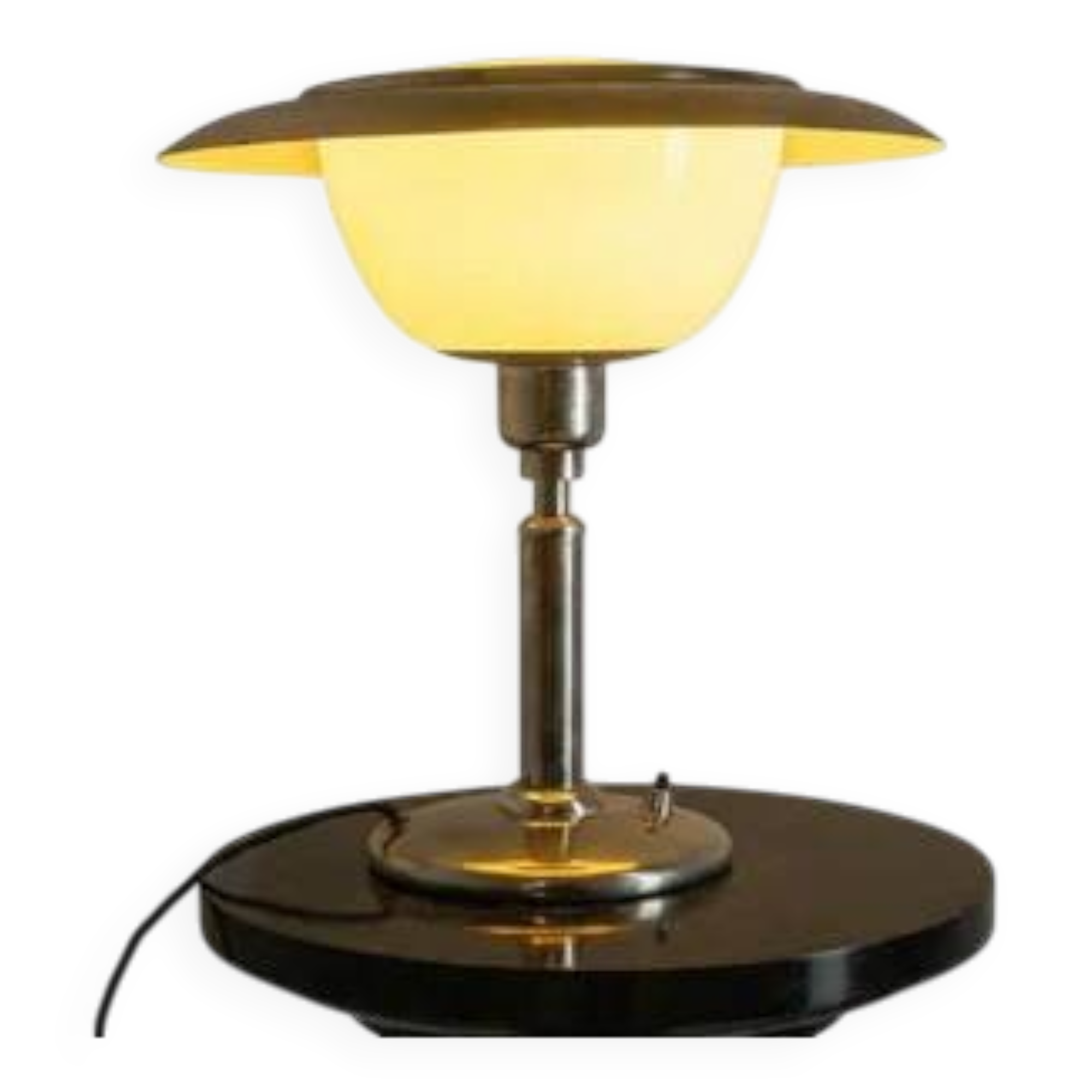 Art Deco table lamp with opaline glass, circa 1930
