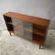 Mid Century Teak Cabinet with Glass Doors