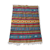 Kilim tapis berbère multicolore fait à la main 105x140cm