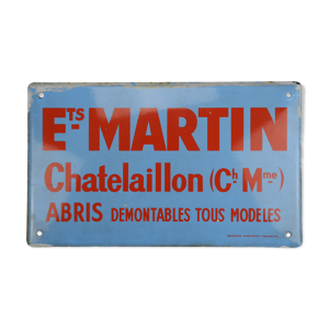 Plaque émaillée old