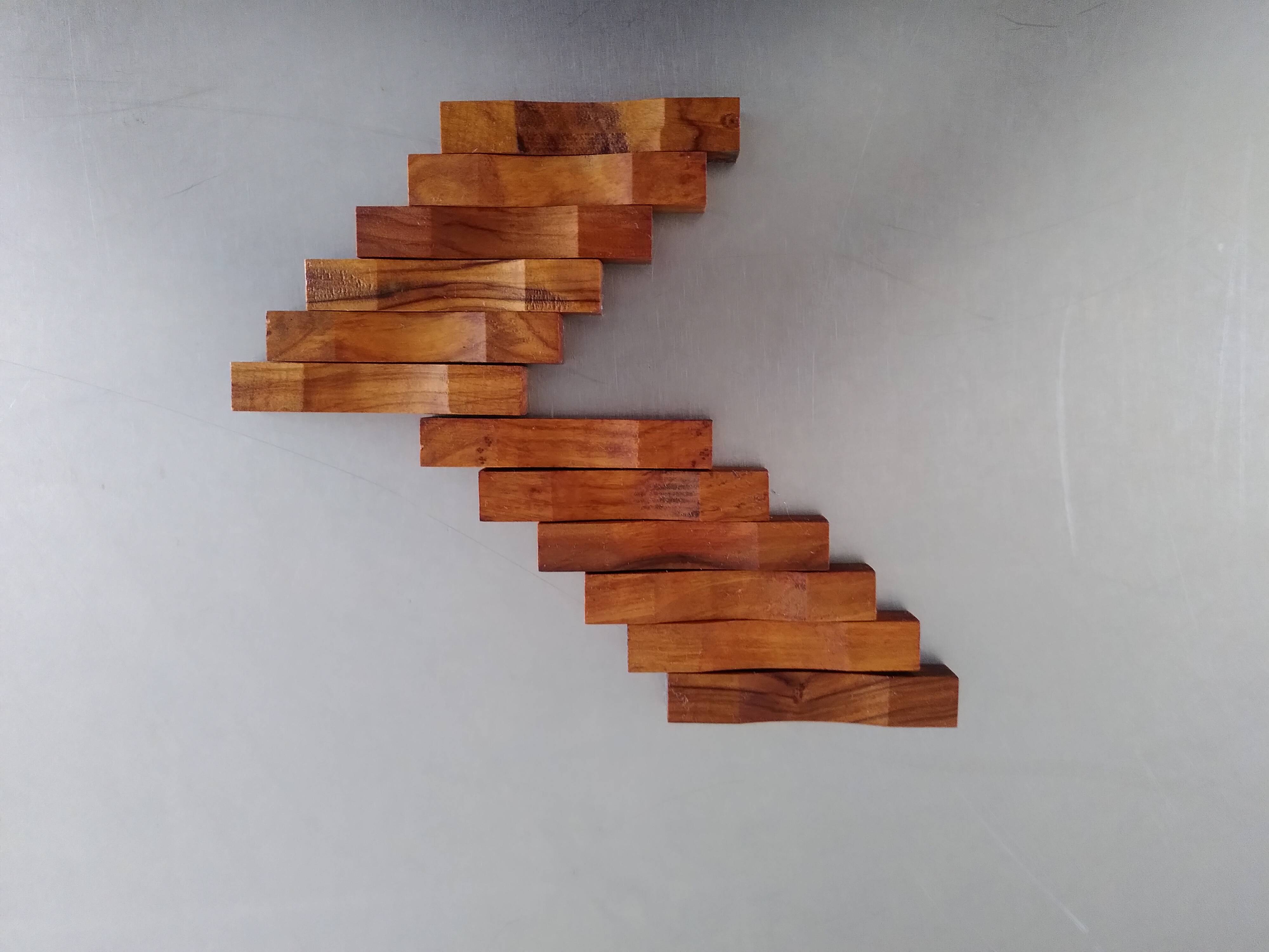 Set of 12 wooden knife holders