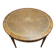 Round dining table with leather top in Louis XVI style.