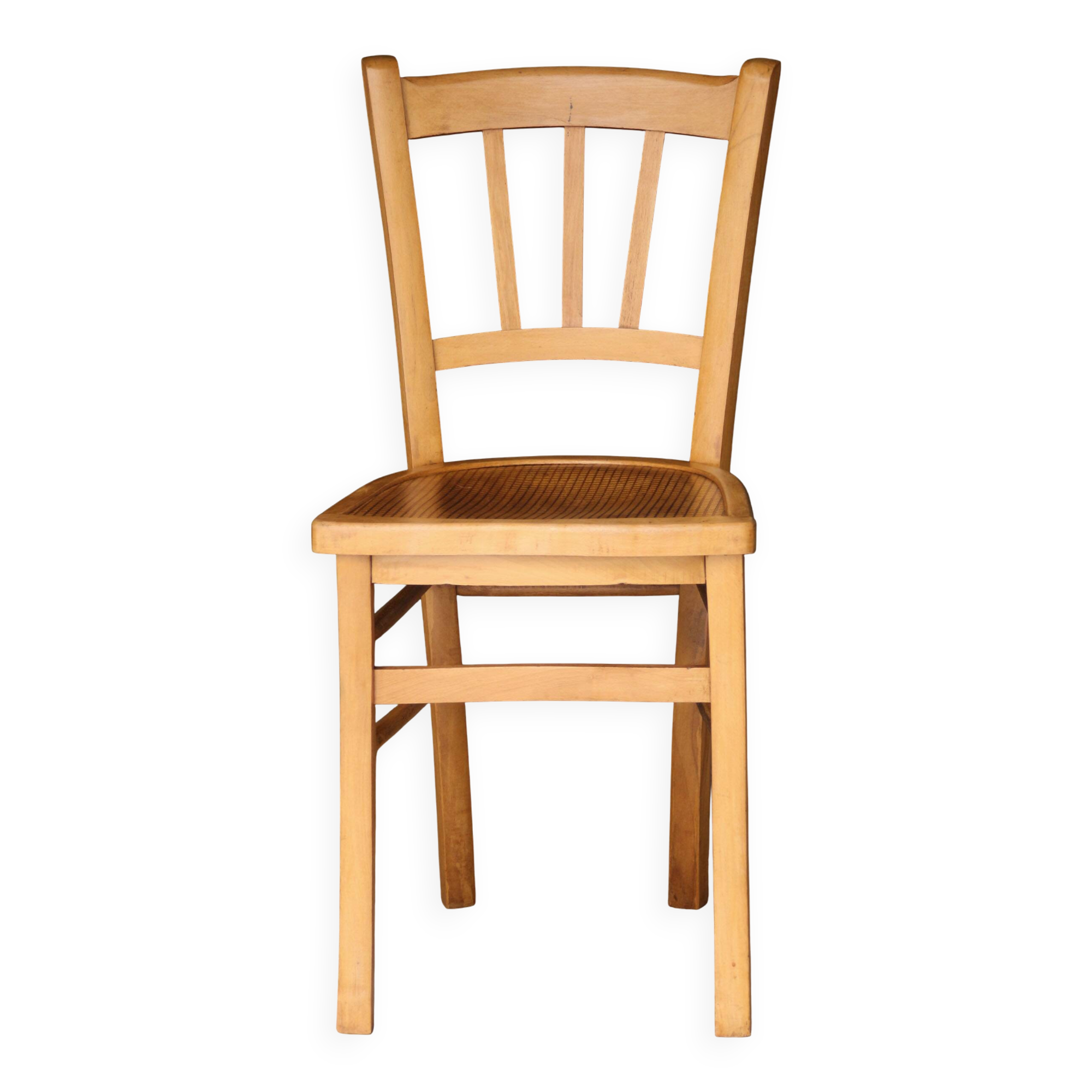 Bistro chair in curved wood (early 20th century).