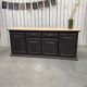 Old cabinet 4 doors 2 drawers in solid oak