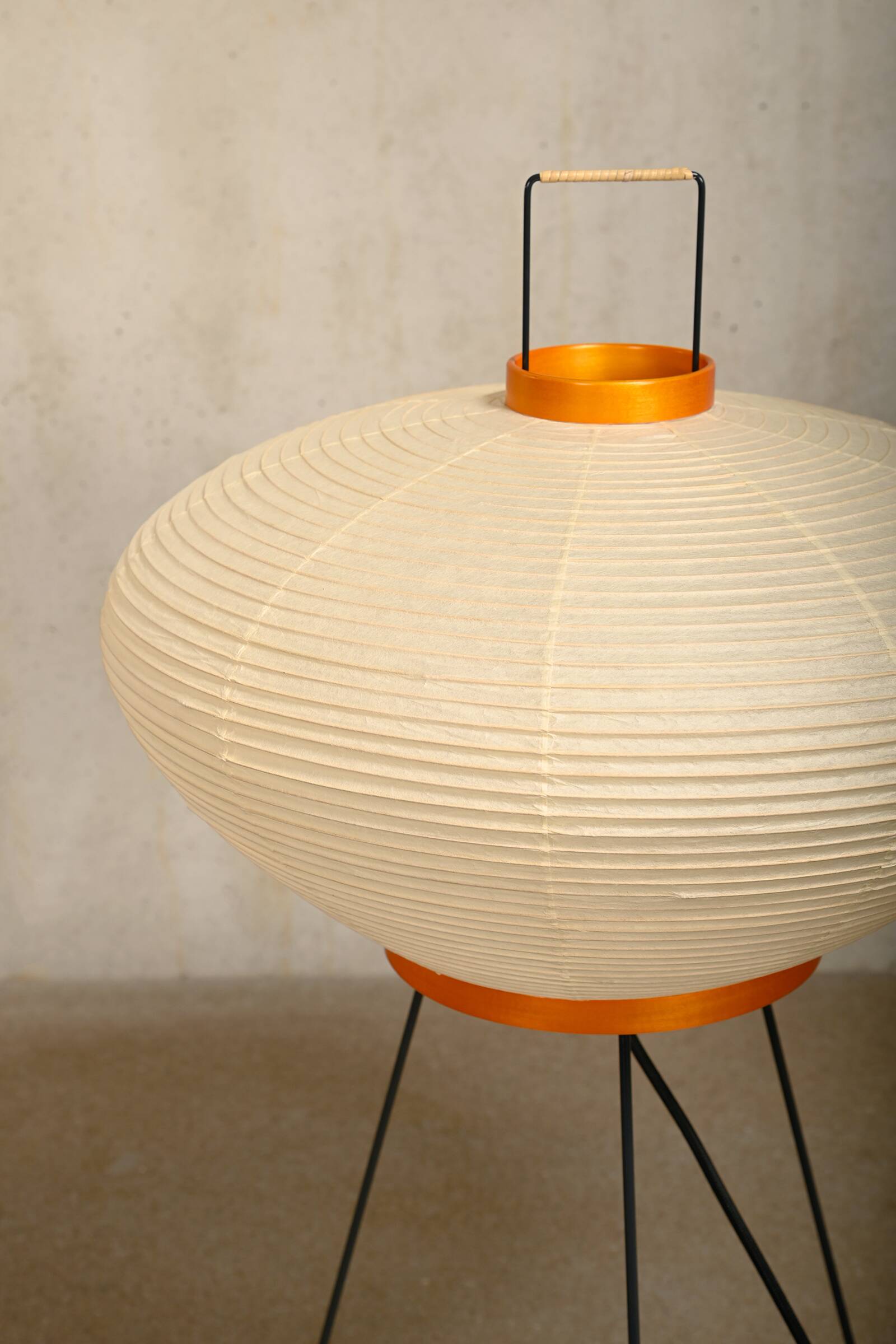 Isamu Noguchi Model 9A Akari Light Sculpture Handcrafted by Ozeki, Japan