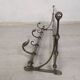 Nickel-plated wall-mounted coat rack