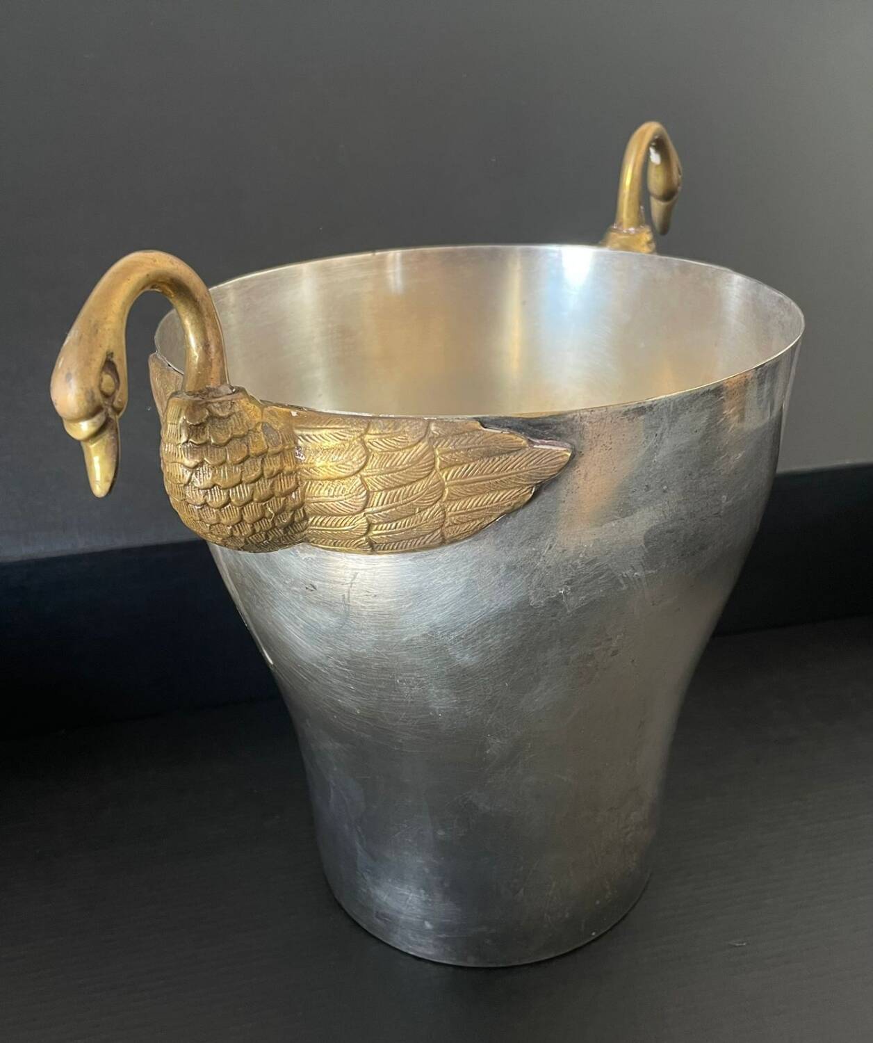Champagne bucket with swans, 1940