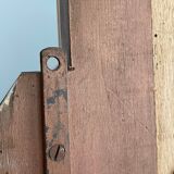 Art deco mirror, pink and black mirror pillar, France 1930