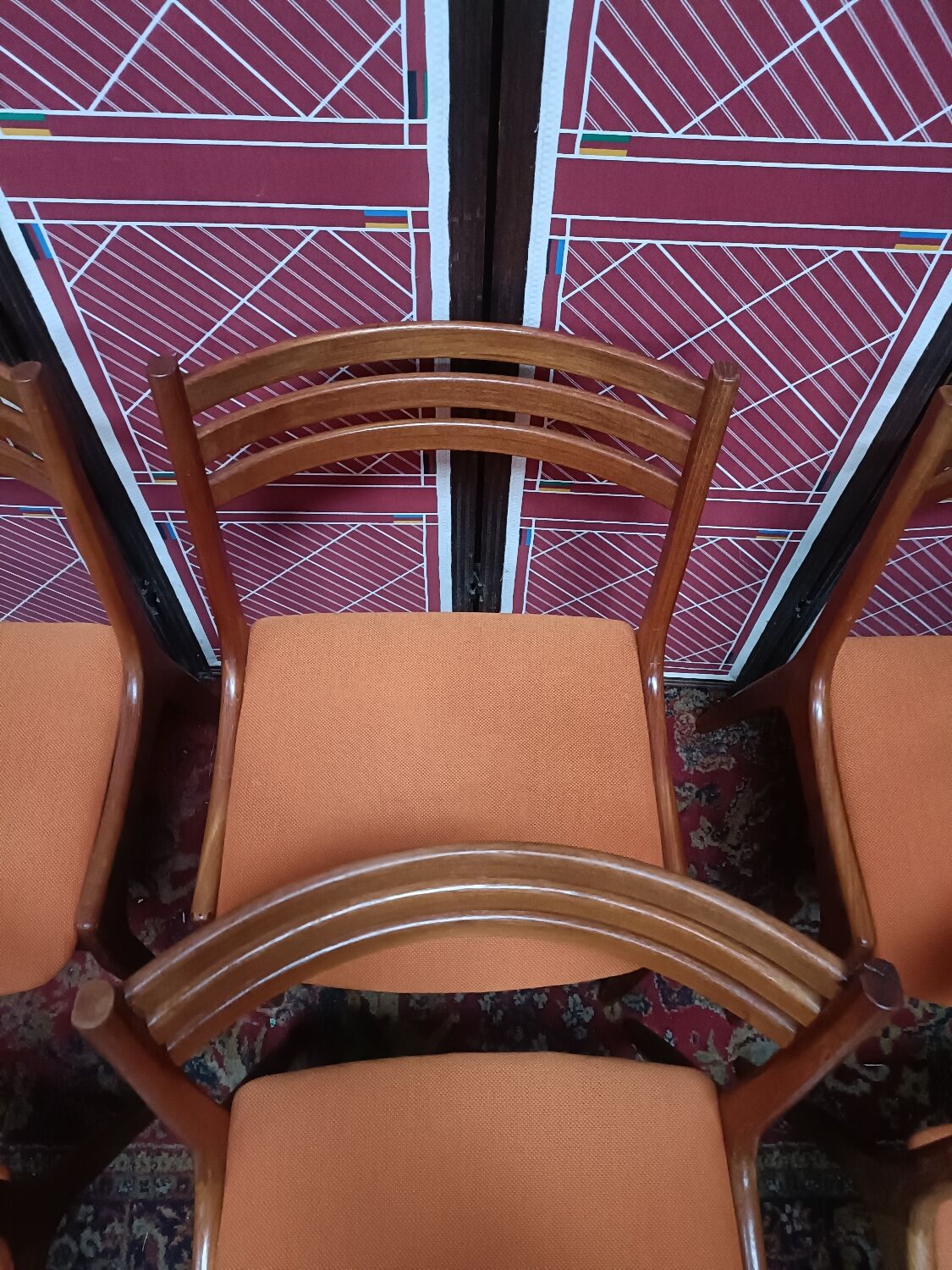 6 Scandinavian chairs by KS Møbler, 1960s