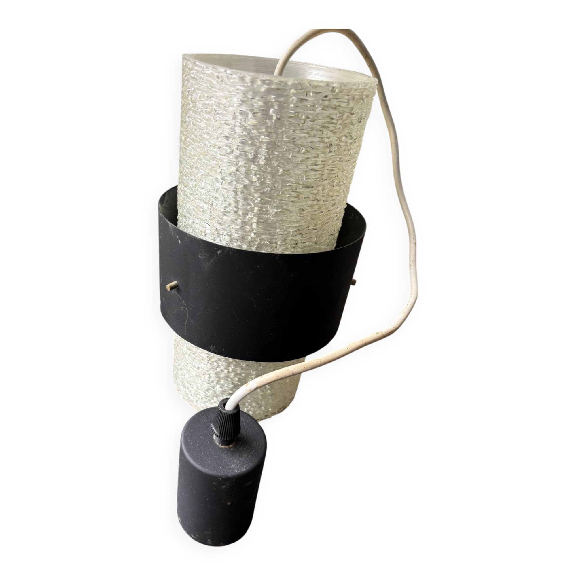 Vintage suspension light fixture