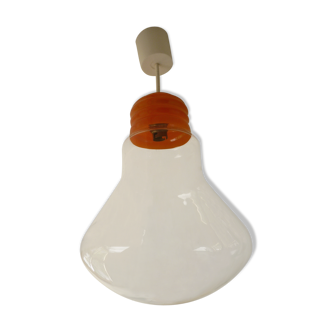 Suspension lampe ampoule géante 1970