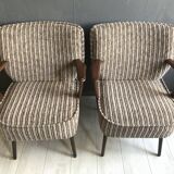 Set of 2 Vintage Cocktail Club Chairs, 1950s
