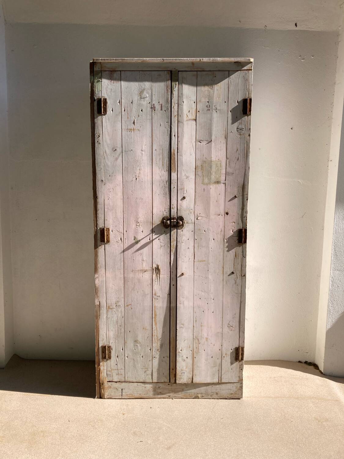 Wooden workshop cabinet