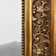 Large square giltwood mirror in Baroque style, 20th century