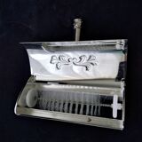 Silver metal roller crumb picker